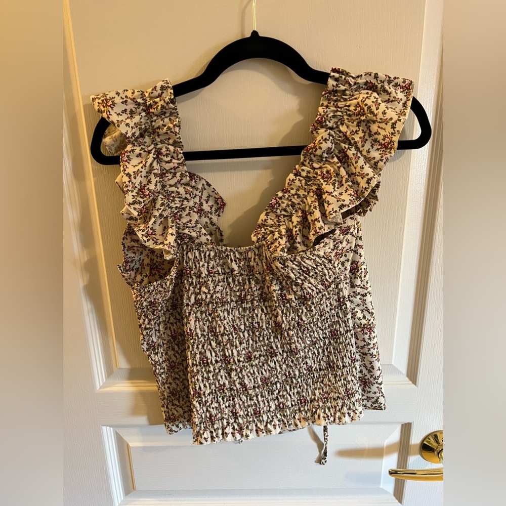 Floral crop top - Boohoo- Size 12 - Picture 2 of 2